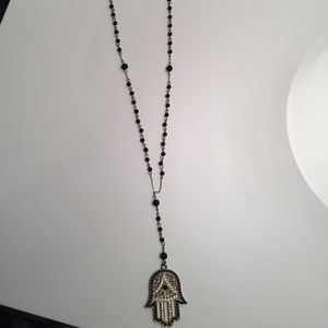 Hamsa Long Necklace